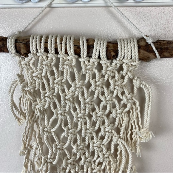 Macrame Driftwood Boho Wall Hanging Decor - Picture 3 of 3